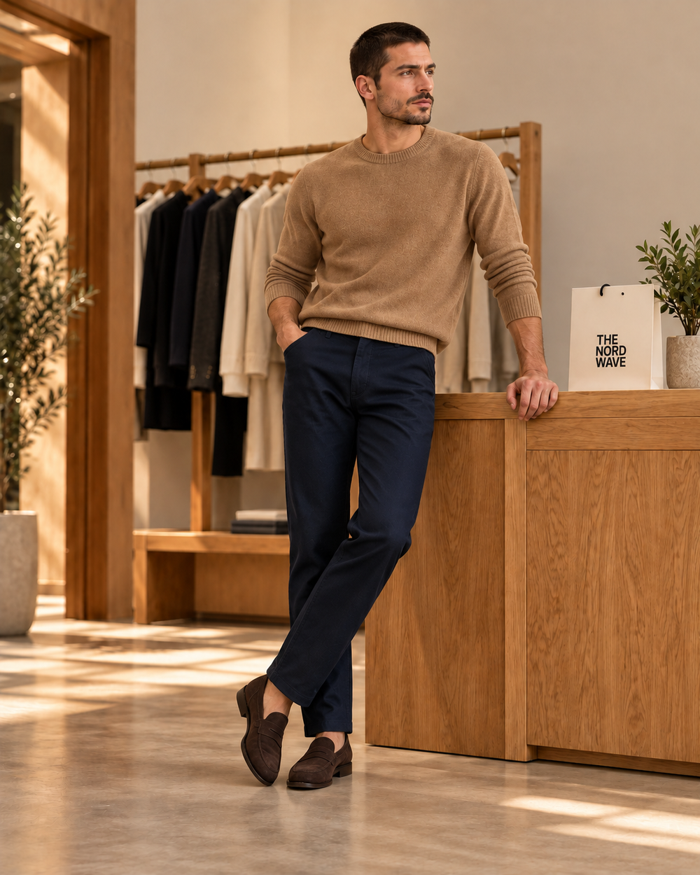 The Nord Wave editorial concept: Pants & Joggers · look 5