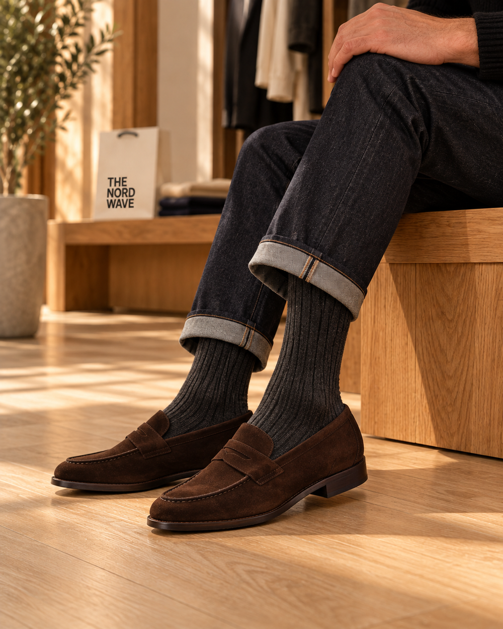 The Nord Wave editorial concept: Underwear & Socks · look 1