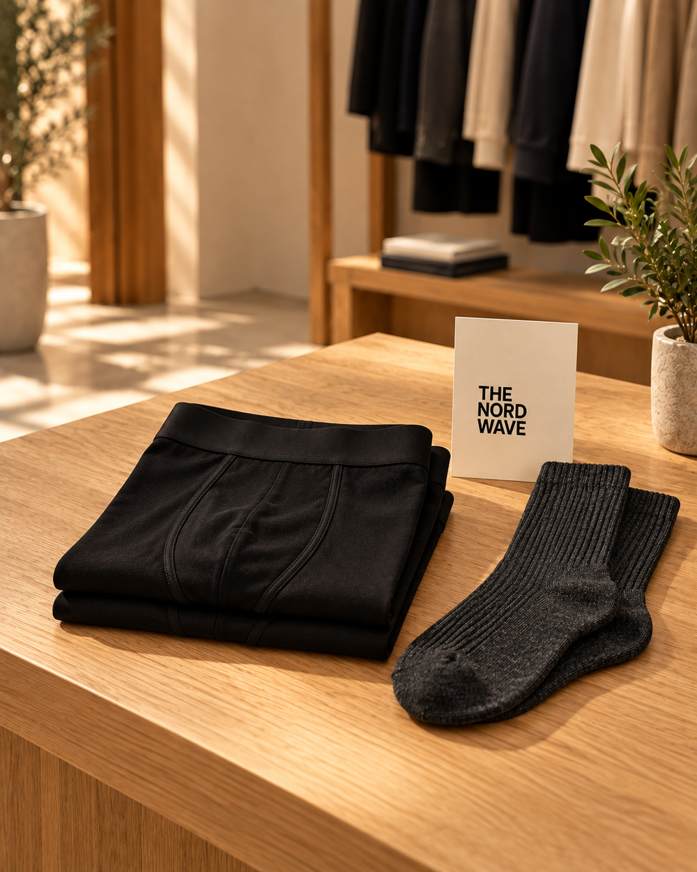 The Nord Wave editorial concept: Underwear & Socks · look 5