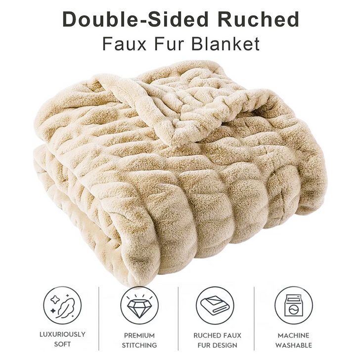 Battilo Eco Faux Rabbit Fur  Blanket 39.37x78.74 inch