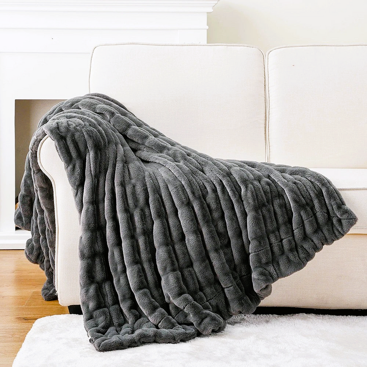 Battilo Eco Faux Rabbit Fur  Blanket 39.37x78.74 inch