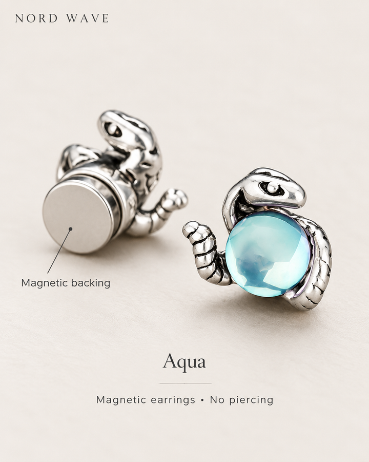 Nord Serpentine Magnetic Earrings