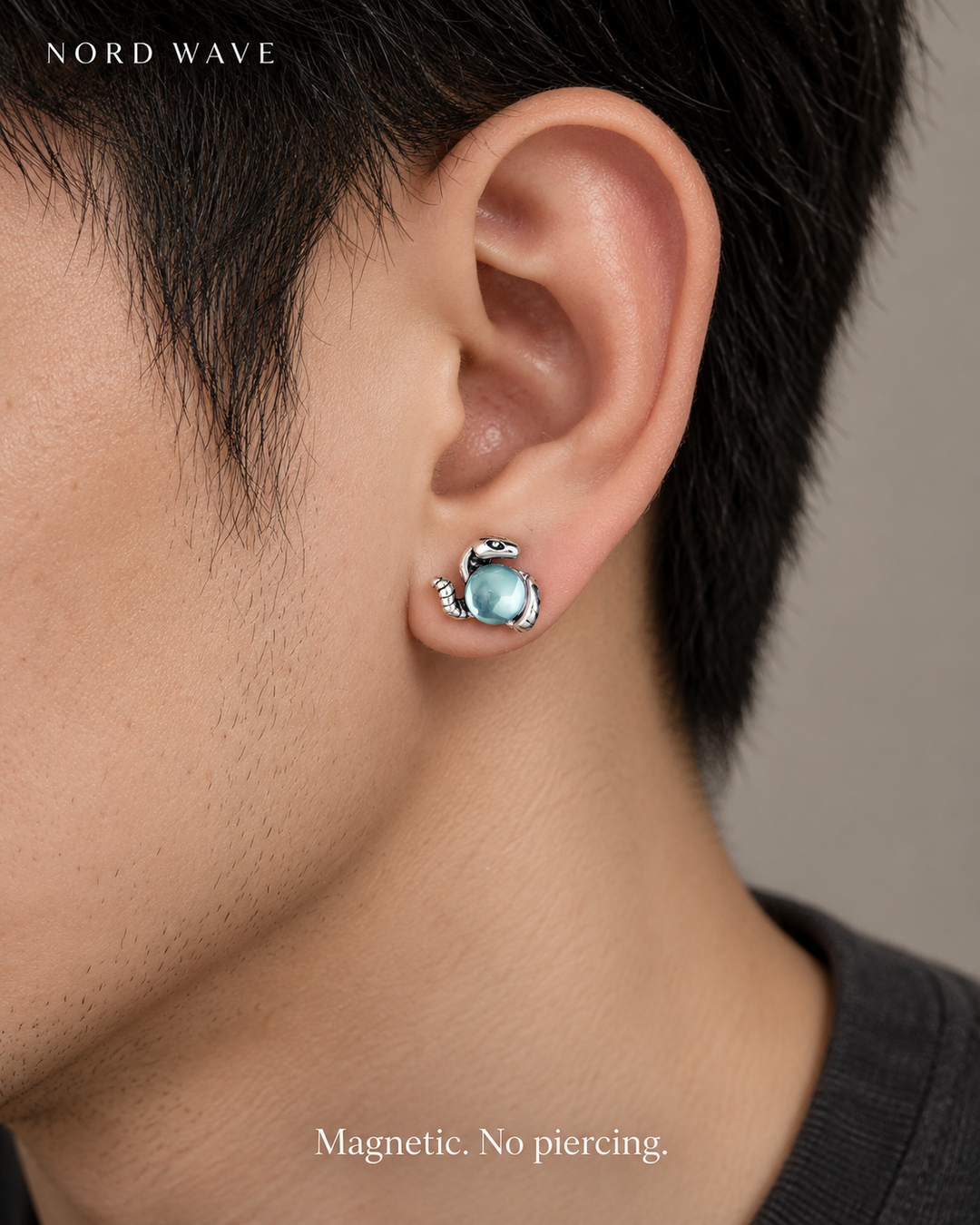 Nord Serpentine Magnetic Earrings
