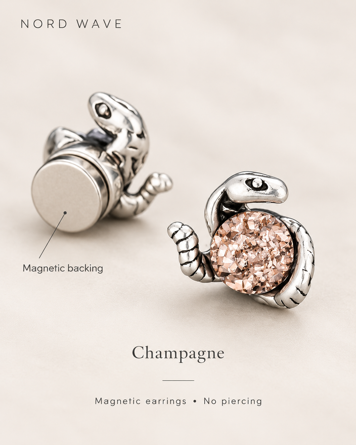 Nord Serpentine Magnetic Earrings