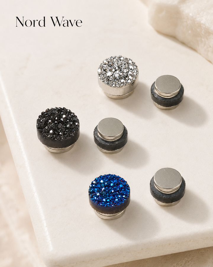 Nord Druzy Magnetic Earring — Pair
