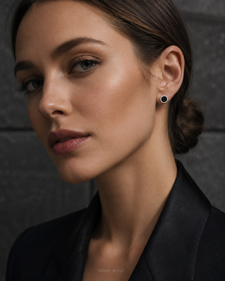 Nord Crystal Halo Magnetic Earrings
