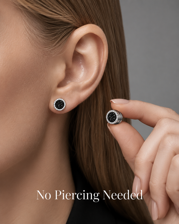Nord Crystal Halo Magnetic Earrings