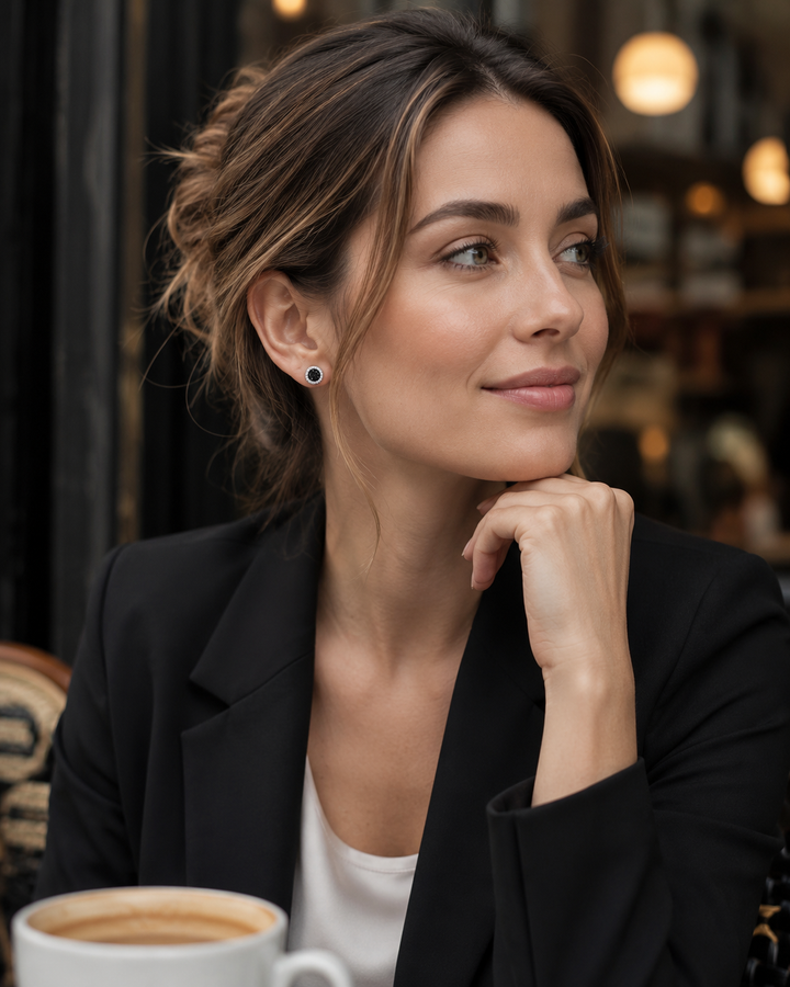 Nord Crystal Halo Magnetic Earrings