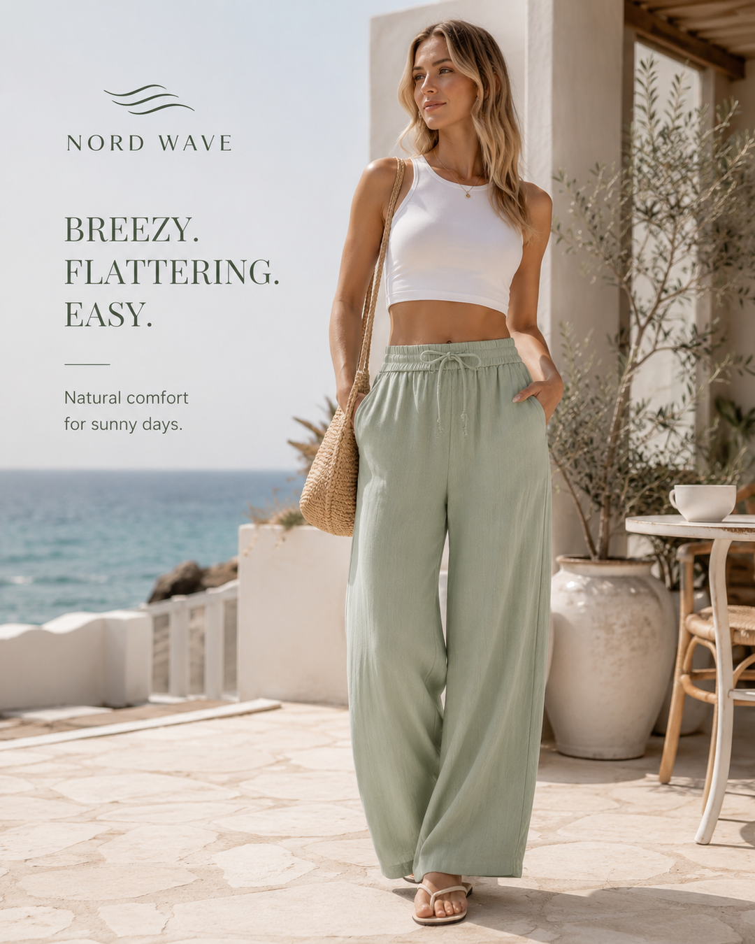Nord Linen Wide-Leg Pant