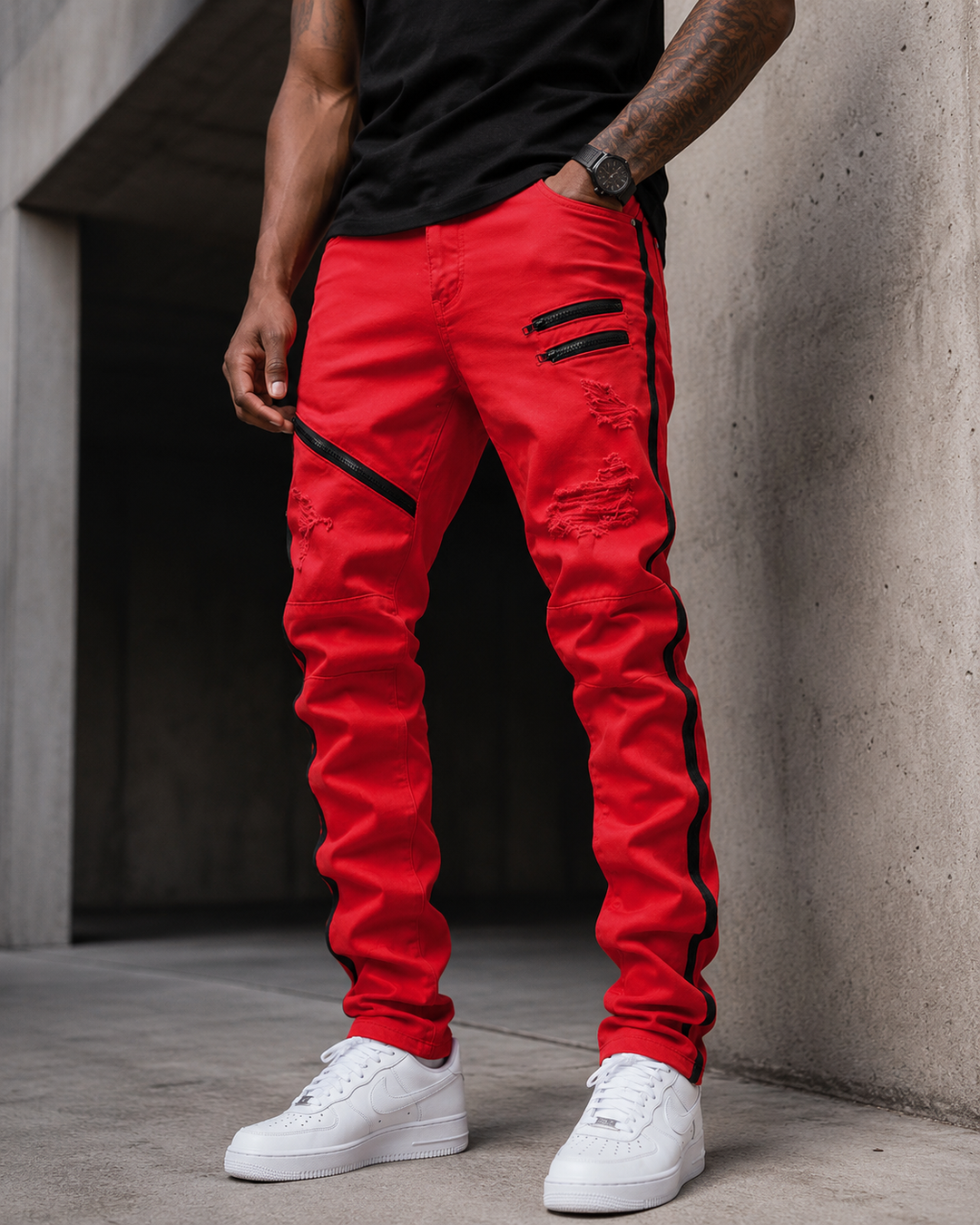 Nord Moto Stripe Jeans