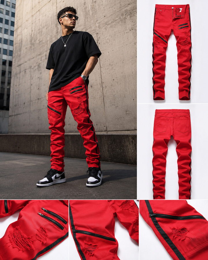 Nord Moto Stripe Jeans