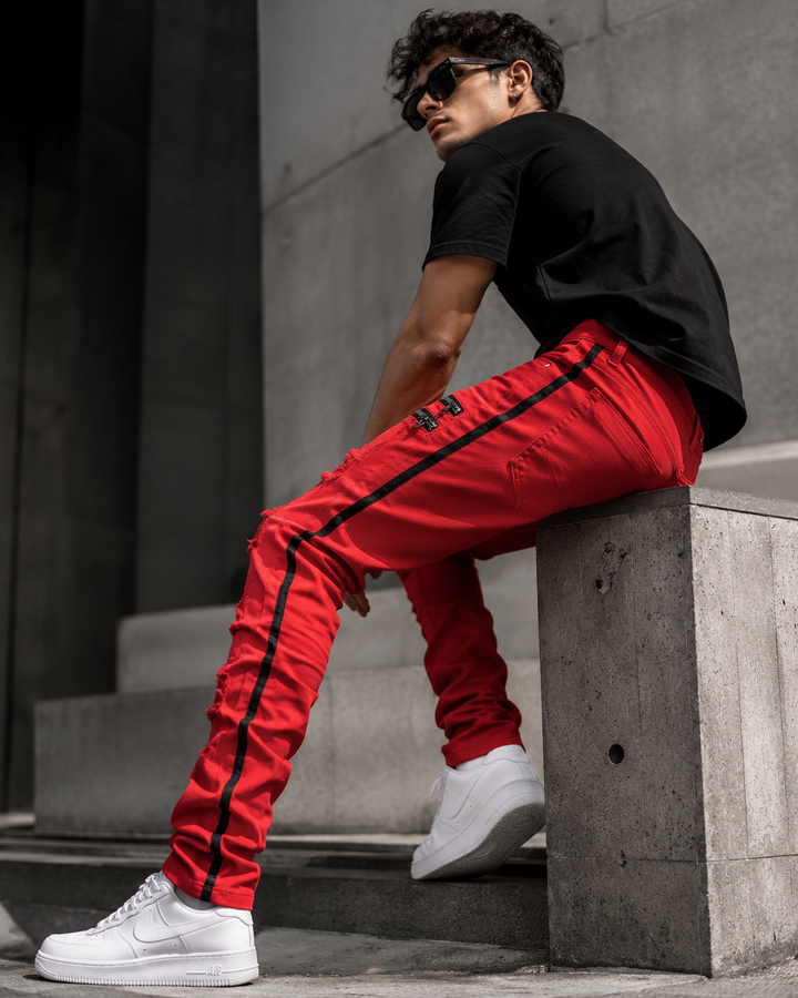 Nord Moto Stripe Jeans