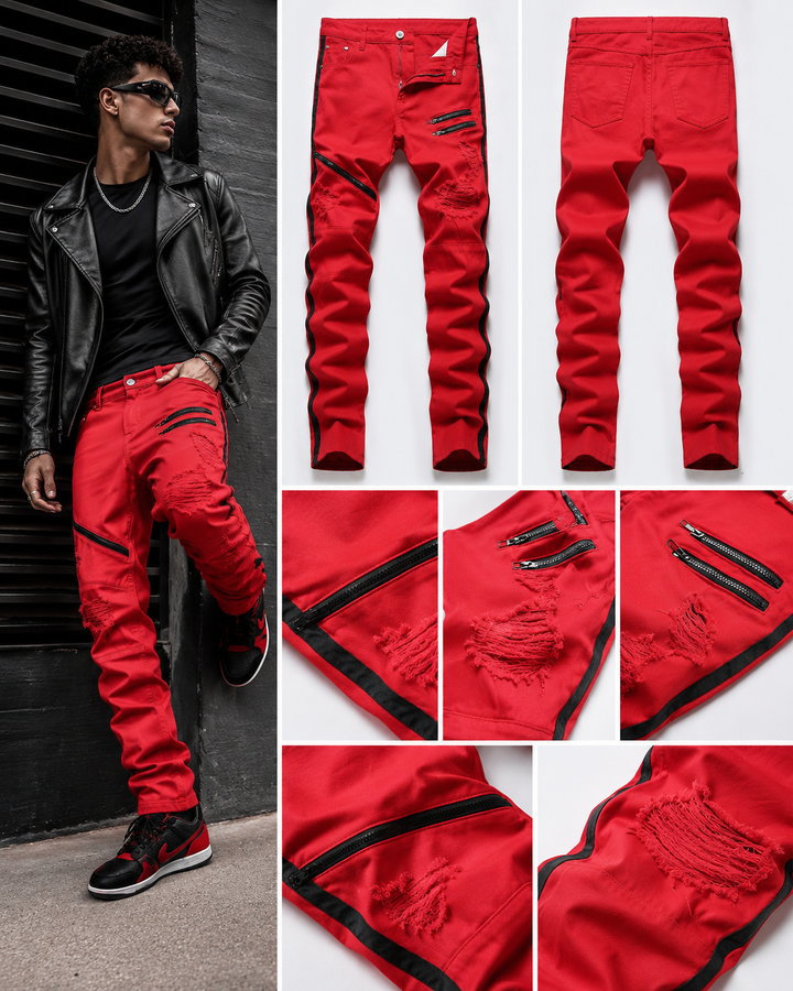 Nord Moto Stripe Jeans