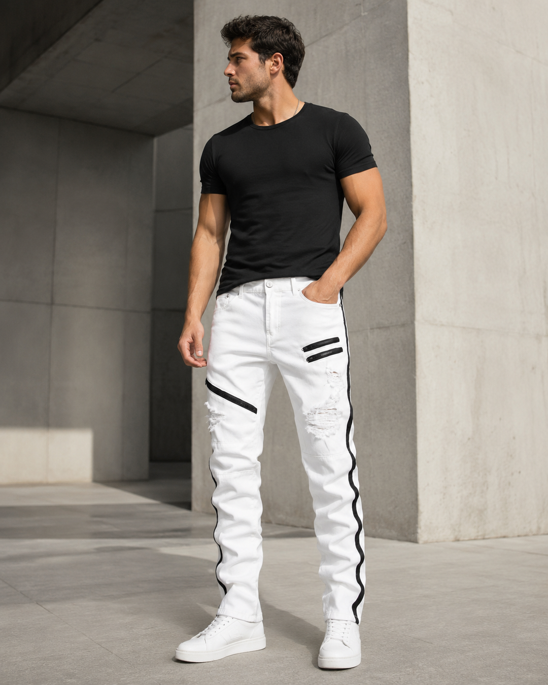 Nord Moto Stripe Jeans