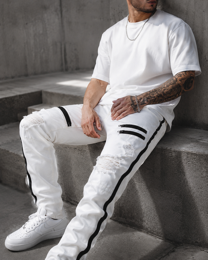 Nord Moto Stripe Jeans