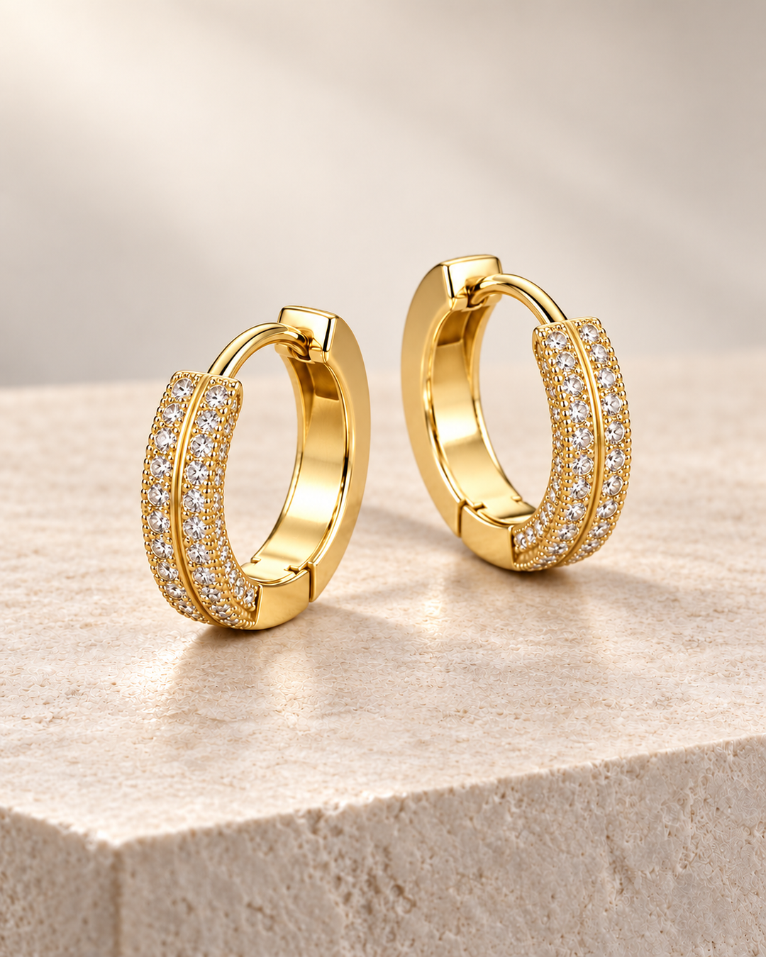 Nord Iced Hoop Earrings