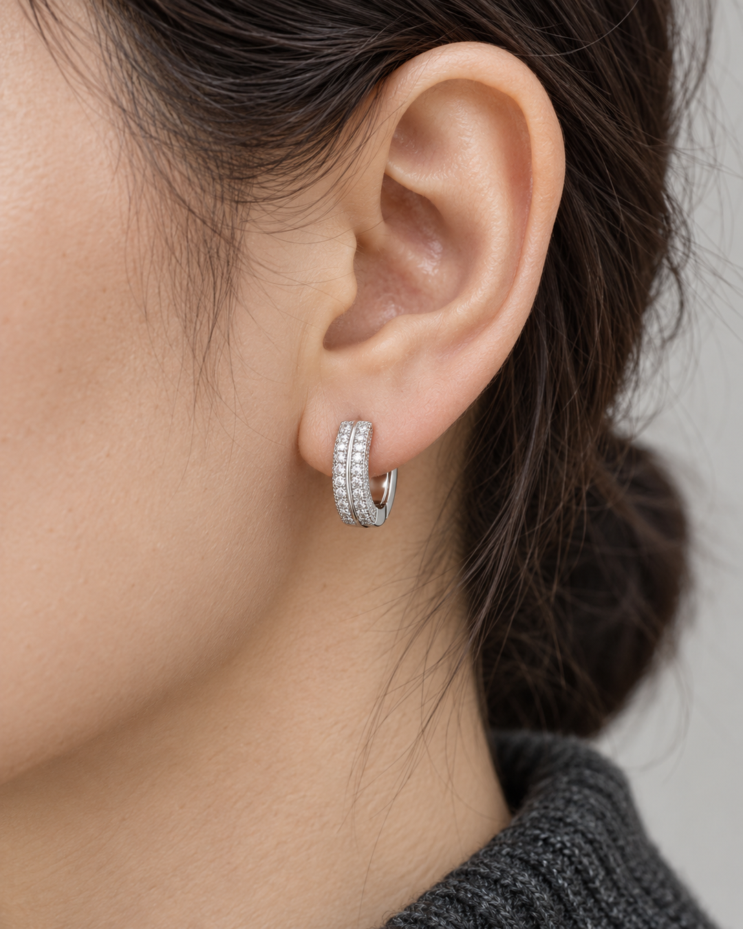 Nord Iced Hoop Earrings