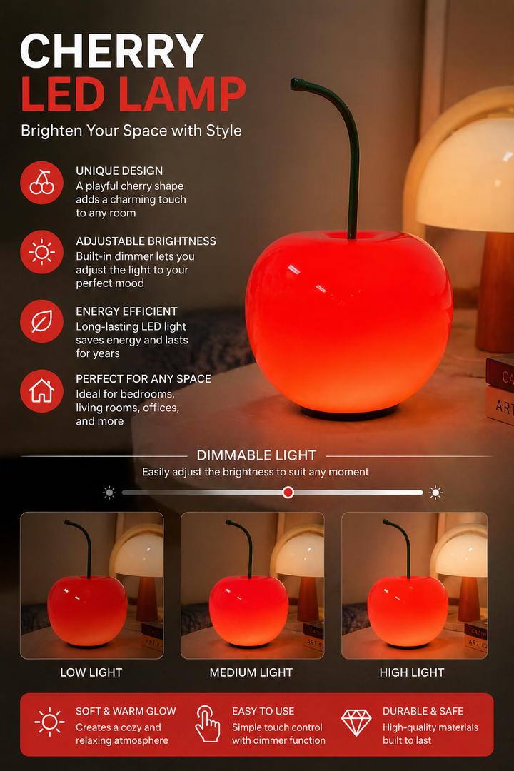 Nord Cherry Table Lamp