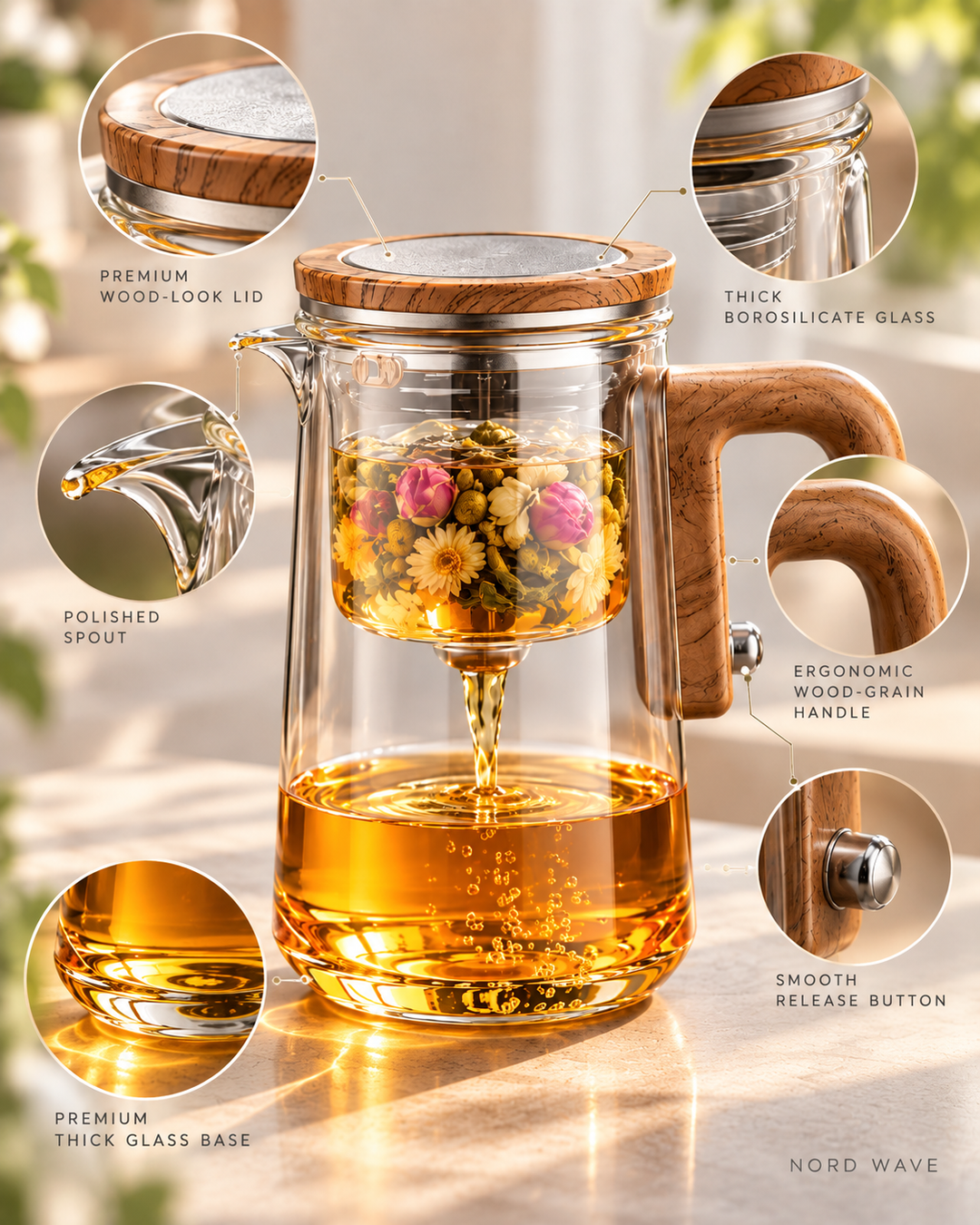 Nord Bloom Magnetic Tea Infuser