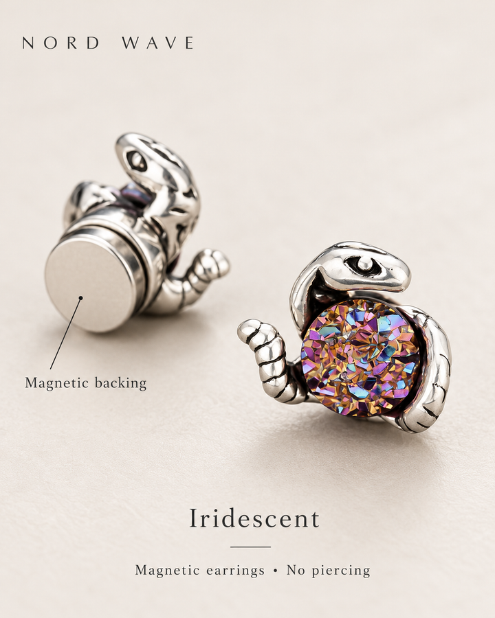 Nord Serpentine Magnetic Earrings