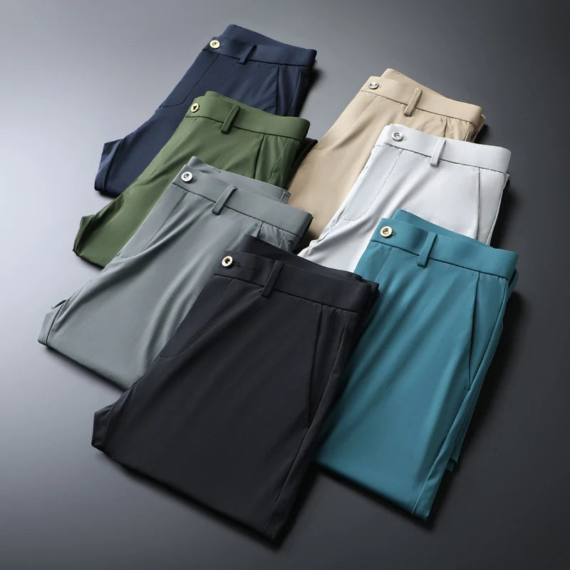 Ice Silk SLIM CASUAL PANTS