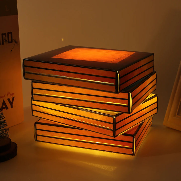 Nord Led Stained Glass Book Lamp