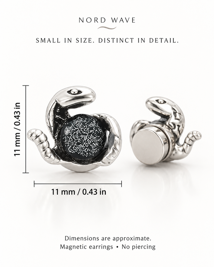 Nord Serpentine Magnetic Earrings