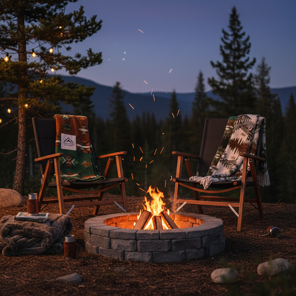 Chairs with blankets