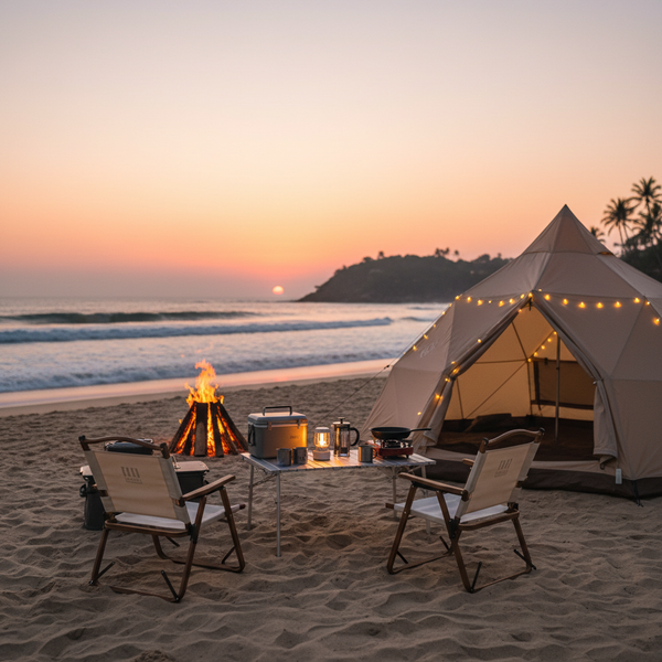 Complete camping setup