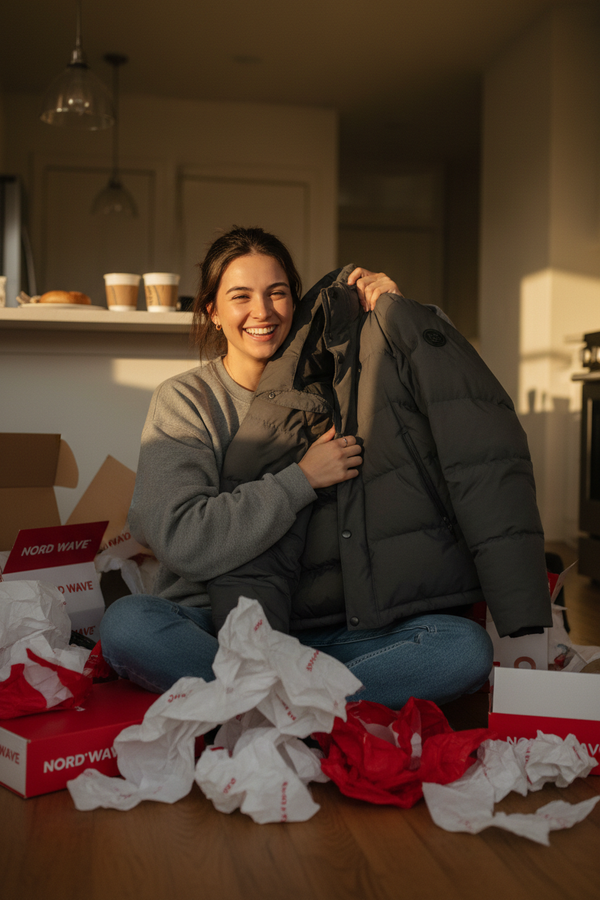 Girl on Kitchen Floor Unboxing