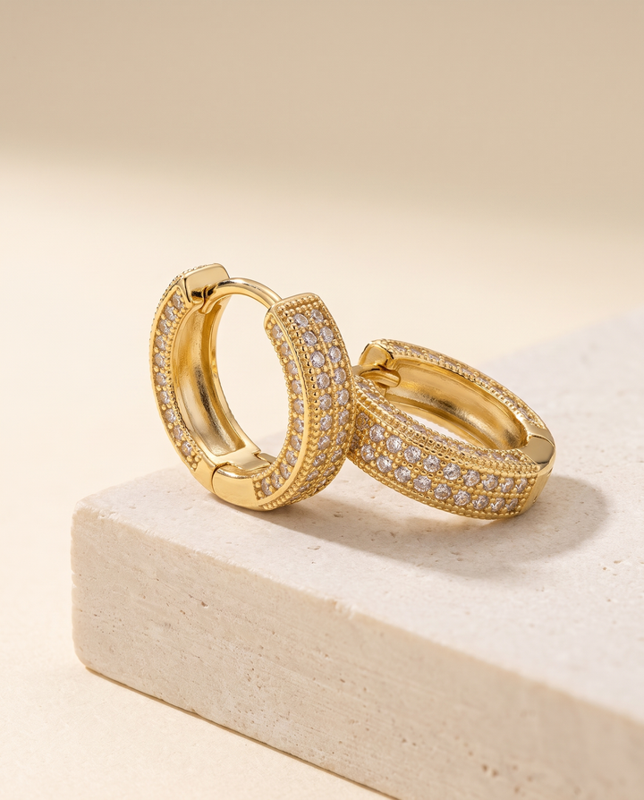 Nord Iced Hoop Earrings
