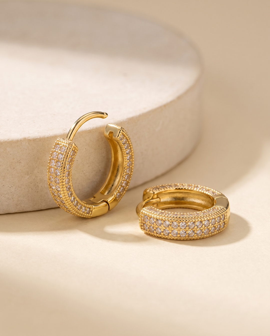 Nord Iced Hoop Earrings