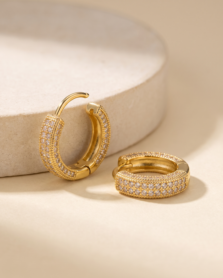 Nord Iced Hoop Earrings