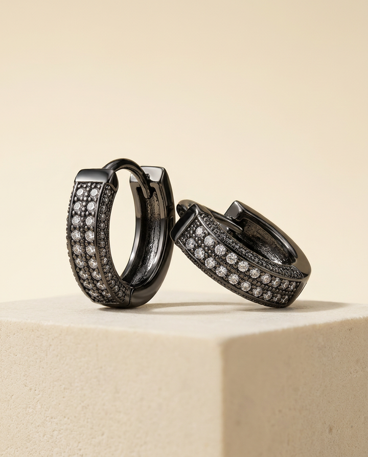 Nord Iced Hoop Earrings