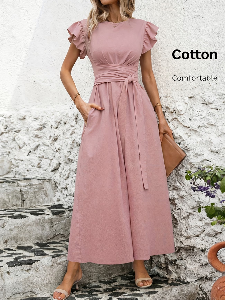 Nord Flutter-Sleeve Maxi Dress