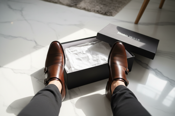 Men Overhead Monk Strap Shoes