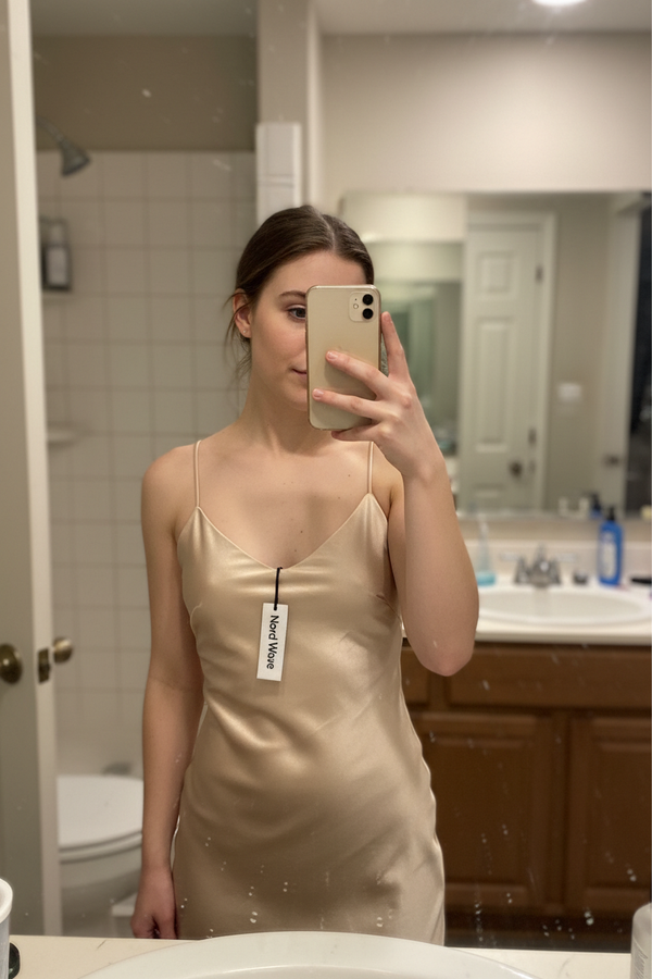 Mirror Selfie Satin Dress