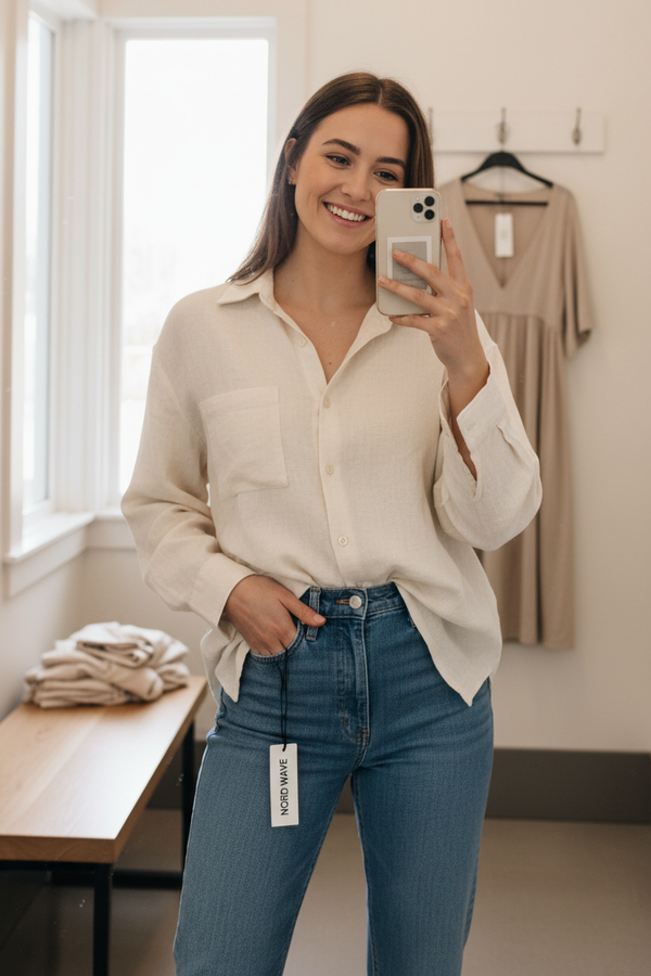 Mirror Selfie Shirt Jeans