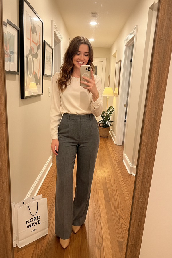 Mirror Selfie Trousers Blouse
