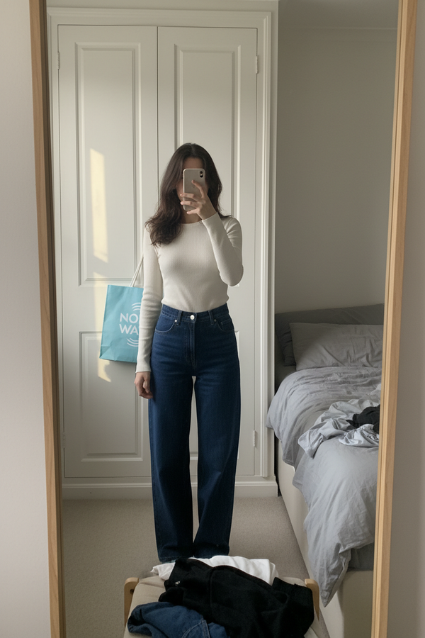 Mirror Selfie Wide Trousers