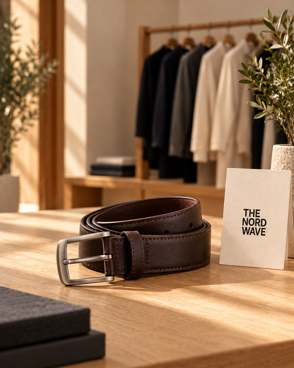 The Nord Wave editorial concept: Belts · look 3