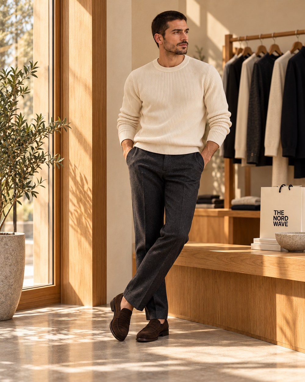 The Nord Wave editorial concept: Knitwear · look 1