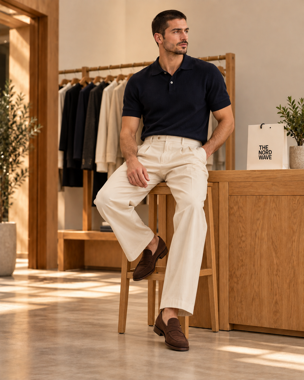 The Nord Wave editorial concept: Pants & Joggers · look 3