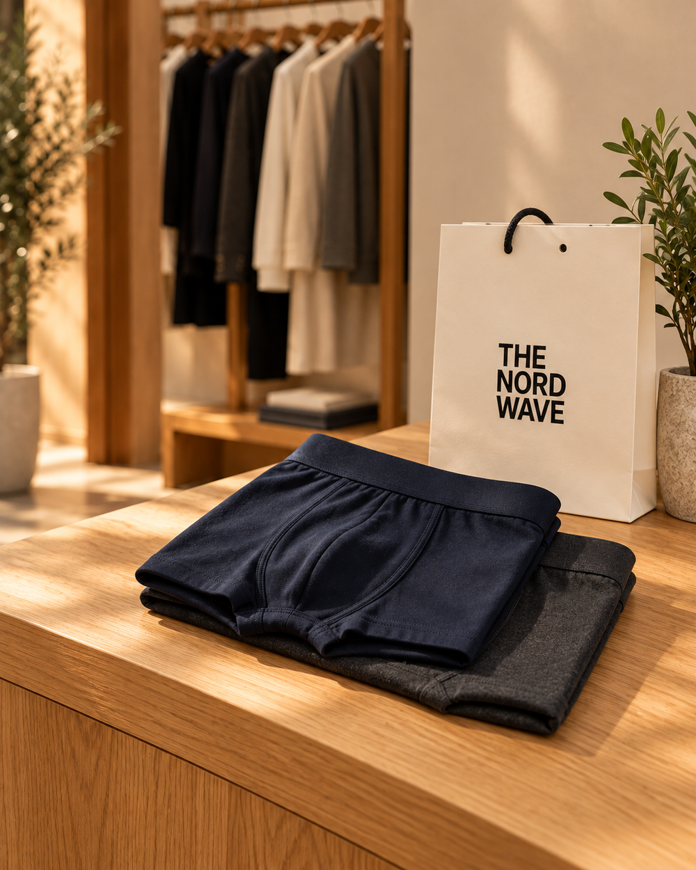 The Nord Wave editorial concept: Underwear & Socks · look 3