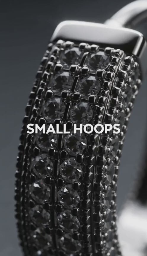 Nord Iced Hoop Earrings