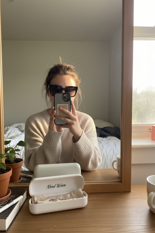 Sunglasses Mirror Selfie Oversized Square
