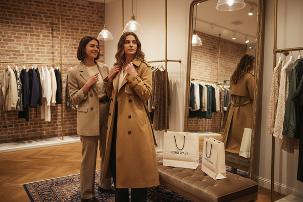 Two Women Friends in Nord Wave Store