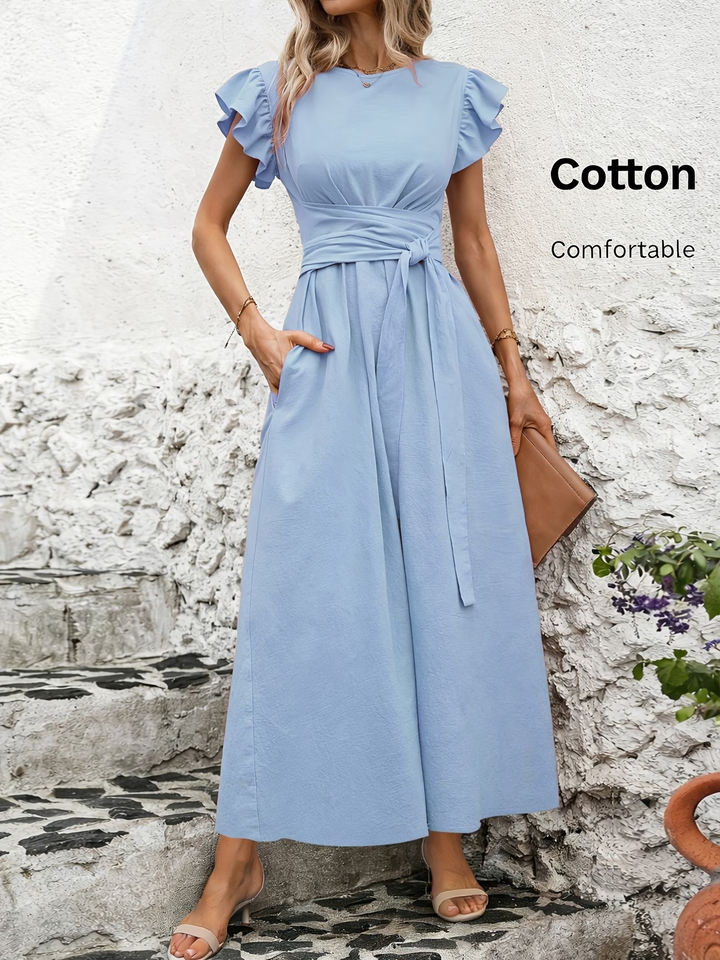 Nord Flutter-Sleeve Maxi Dress