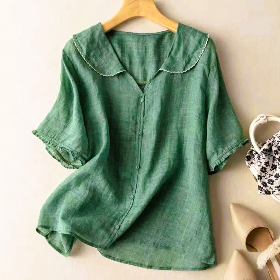 Sakura Linen Blouse - Hikari