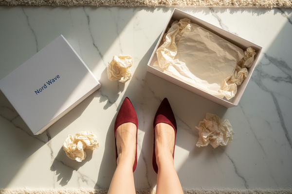 Women Overhead Burgundy Suede Heels